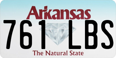 AR license plate 761LBS