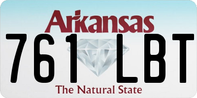 AR license plate 761LBT
