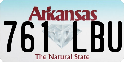 AR license plate 761LBU