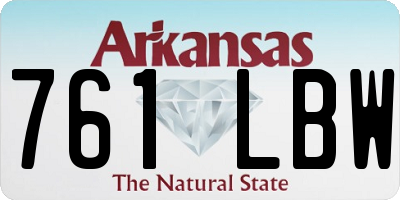 AR license plate 761LBW