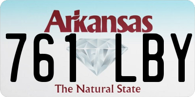 AR license plate 761LBY
