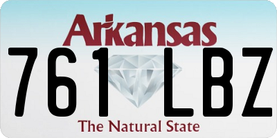 AR license plate 761LBZ