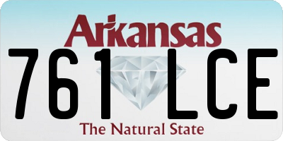 AR license plate 761LCE