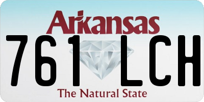 AR license plate 761LCH