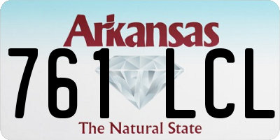AR license plate 761LCL