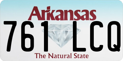 AR license plate 761LCQ