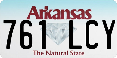 AR license plate 761LCY