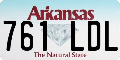 AR license plate 761LDL