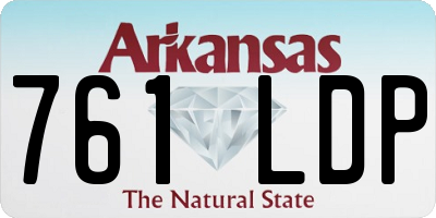 AR license plate 761LDP