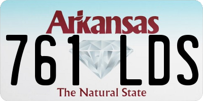AR license plate 761LDS