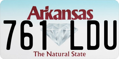 AR license plate 761LDU