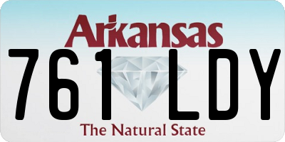 AR license plate 761LDY