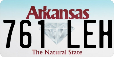 AR license plate 761LEH
