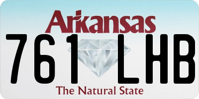 AR license plate 761LHB