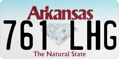 AR license plate 761LHG