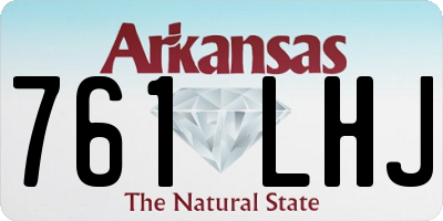 AR license plate 761LHJ