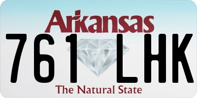AR license plate 761LHK