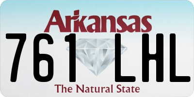 AR license plate 761LHL