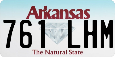 AR license plate 761LHM