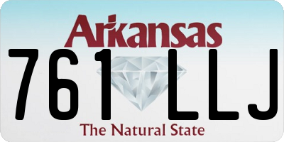 AR license plate 761LLJ