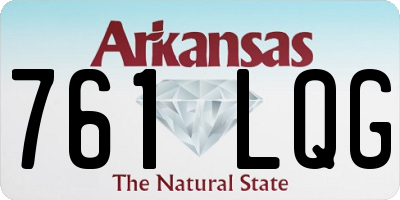 AR license plate 761LQG