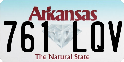 AR license plate 761LQV