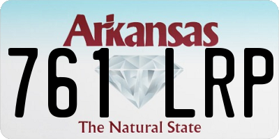 AR license plate 761LRP