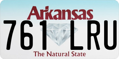 AR license plate 761LRU