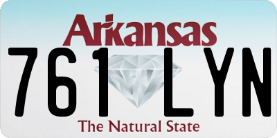 AR license plate 761LYN