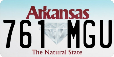AR license plate 761MGU