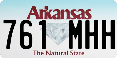 AR license plate 761MHH
