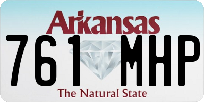 AR license plate 761MHP