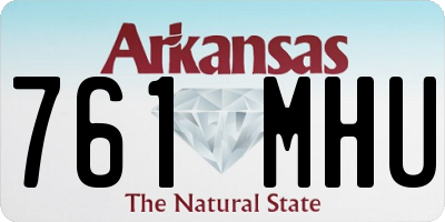 AR license plate 761MHU