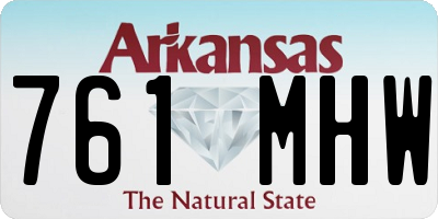 AR license plate 761MHW