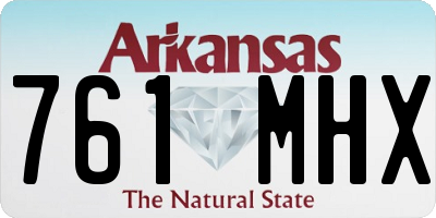 AR license plate 761MHX