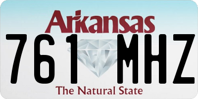 AR license plate 761MHZ