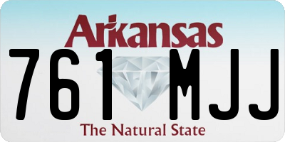 AR license plate 761MJJ