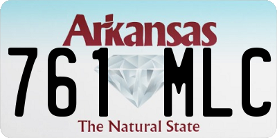 AR license plate 761MLC