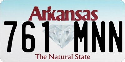 AR license plate 761MNN