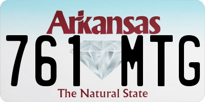 AR license plate 761MTG