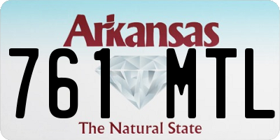 AR license plate 761MTL