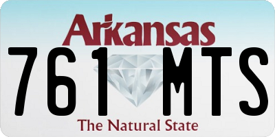 AR license plate 761MTS
