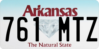 AR license plate 761MTZ