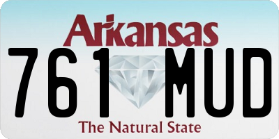 AR license plate 761MUD