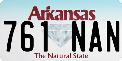 AR license plate 761NAN