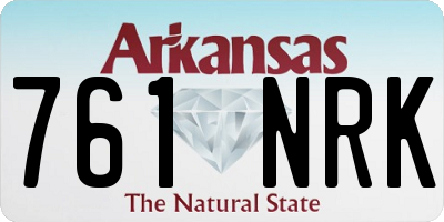 AR license plate 761NRK