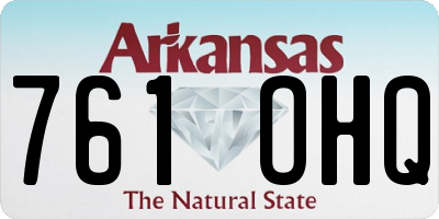AR license plate 761OHQ