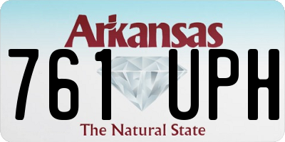 AR license plate 761UPH