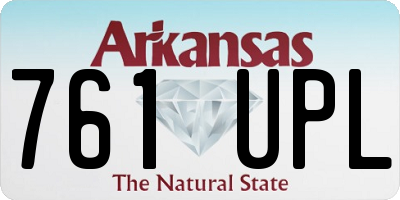 AR license plate 761UPL