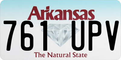 AR license plate 761UPV